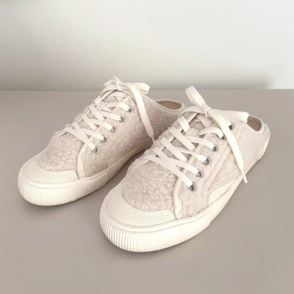 STEVEN by Steve Madden Kalia Ivory Sherpa Sneaker 7M